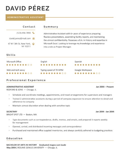 Minimalist pdf Resume Template Yellow IvoryLearn